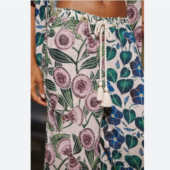 New Harlinah Teoh x Celandine Relaxed Wide-Leg Linen Pants - Picture 3 of 6